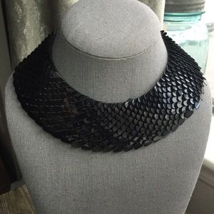 Vintage 1980's sequin snake necklace